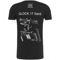 Glock T-Shirt Engineering Gen5 BT - Black - 2XL