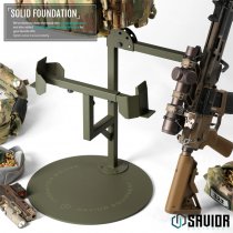 Savior Equipment H.A.B Rack 2.0 Tactical Gear Stand & Rifle Rack - Olive