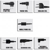 Earmor M51 Tactical PTT - Motorola Double Pin