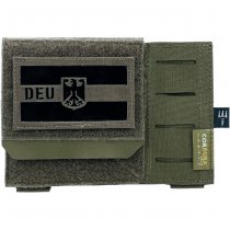 Pitchfork Flat Admin Pouch - Ranger Green