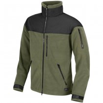 Helikon-Tex Classic Army Fleece Jacket - Olive Green / Black - S