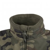 Helikon-Tex Polish Infantry Fleece Jacket - Black / PL Woodland - S