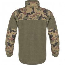 Helikon-Tex Polish Infantry Fleece Jacket - Olive Green / PL Woodland - 3XL