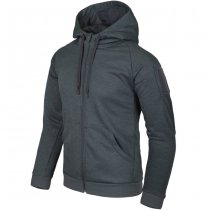 Helikon-Tex Urban Tactical Hoodie FullZip - Melange Black-Grey - 3XL