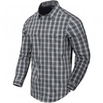 Helikon-Tex Covert Concealed Carry Shirt - Foggy Grey Plaid - 2XL