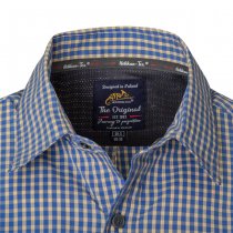 Helikon-Tex Covert Concealed Carry Short Sleeve Shirt - Royal Blue Checkered - S