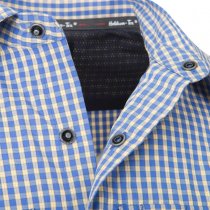 Helikon-Tex Covert Concealed Carry Short Sleeve Shirt - Royal Blue Checkered - M