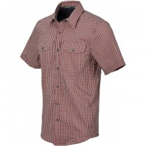 Helikon-Tex Covert Concealed Carry Short Sleeve Shirt - Dirt Red Checkered - L