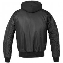 Brandit MA1 Sweat Hooded Jacket - Black - 6XL