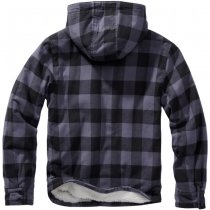 Brandit Lumberjacket Hooded - Black / Grey - 3XL