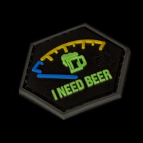 JTG I need Beer Rubber Patch - Blue