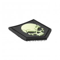 JTG SOF Skull Rubber Patch - Glow in the Dark