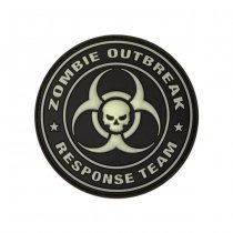 JTG Zombie Outbreak Rubber Patch - Glow in the Dark