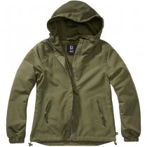 Brandit Ladies Summer Windbreaker Frontzip - Olive - S