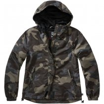 Brandit Ladies Summer Windbreaker Frontzip - Darkcamo - M