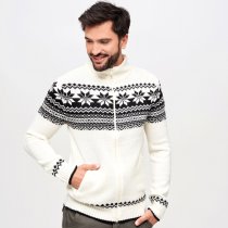 Brandit Cardigan Norweger - White - 3XL