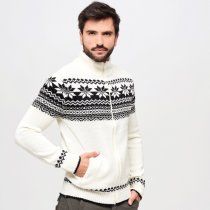 Brandit Cardigan Norweger - White - 3XL