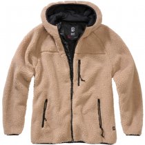 Brandit Ladies Teddyfleecejacket Hood - Camel - 3XL