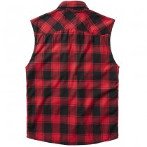 Brandit Checkshirt Sleeveless - Red / Black - 2XL