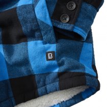 Brandit Lumberjacket Hooded - Black / Blue - M