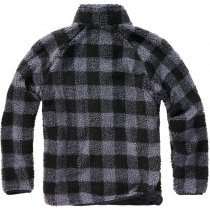 Brandit Teddyfleece Jacket - Black / Grey - 2XL