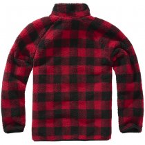 Brandit Teddyfleece Troyer - Red / Black - 2XL