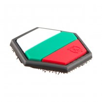 JTG Hexagon Bulgarian Flag Rubber Patch - Black