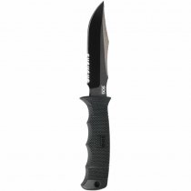 SOG Seal Pup Elite Serrated Black & Kydex Sheath