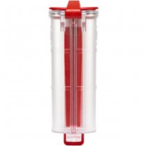 THYRM CellVault XL Battery Storage - Clear & Red