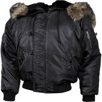 MFH US N2B Polar Jacket Lined - Black - S