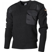 MFH BW Pullover Chest Pocket Wool - Black - 56