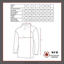 MFHHighDefence US Undershirt Level 2 GEN III - Olive - 3XL