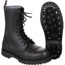 PureTrash Boots 10-Hole Steel Cap - Black - 4