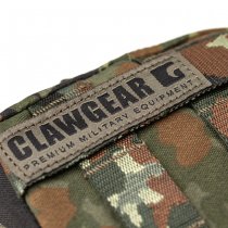 Clawgear Medium Horizontal Utility Pouch Zipped Core - Flecktarn