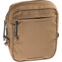 Clawgear Medium Vertical Utility Pouch Zipped Core - Coyote