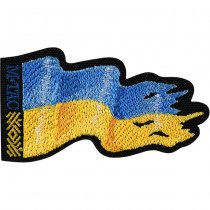 M-Tac Battle Flag of Ukraine Embroidery Patch Left - Black