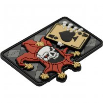 M-Tac Joker Skull 3D Rubber Patch - Black