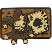 M-Tac Joker Skull 3D Rubber Patch - Coyote