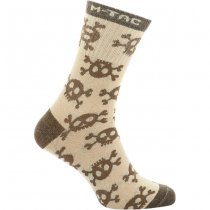 M-Tac Lightweight Socks Pirate Skull Mk.3 Sand 43-46