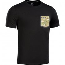 M-Tac Pocket T-Shirt 93/7 - Black - 2XL