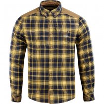 M-Tac Redneck Shirt - Navy Blue / Yellow - XL - Long
