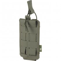 M-Tac Single Elastic Magazine Pouch Elite Laser Cut - Ranger Green