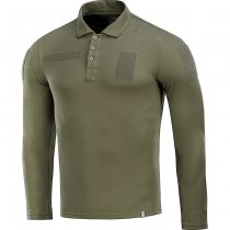 M-Tac Tactical Polo Shirt Long Sleeve 65/35 - Army Olive - L