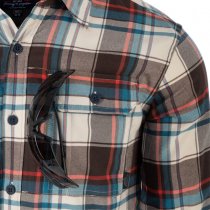 Helikon Greyman Shirt Nylon Sorona Blend - Coral Crimson Checkered - 3XL