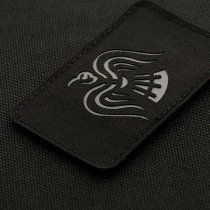 M-Tac Raven Banner Laser Cut Patch - Black / Grey