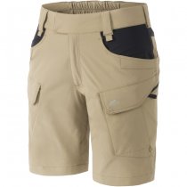 Helikon-Tex Women's OTS Outdoor Tactical Shorts 8.5 - Khaki / Black - XL