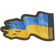 M-Tac Battle Flag of Ukraine Embroidery Patch Right - Ranger Green