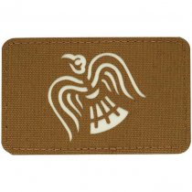 M-Tac Raven Flag Laser Cut Patch GID - Coyote