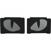 M-Tac Tiger Eyes Laser Cut Reflective Patch - Black